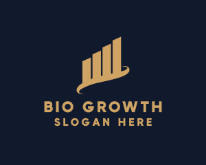 Analytics Growth Finance Chart logo design