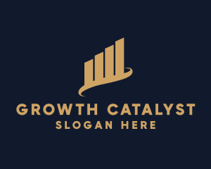 Analytics Growth Finance Chart logo design