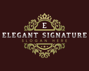 Elegant Royal Foliage logo design