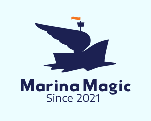 Blue Winged Boat  logo design