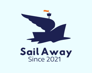 Blue Winged Boat  logo design