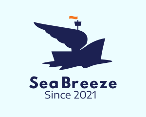 Blue Winged Boat  logo design