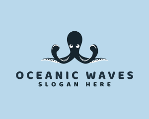 Aquatic Octopus Animal logo design