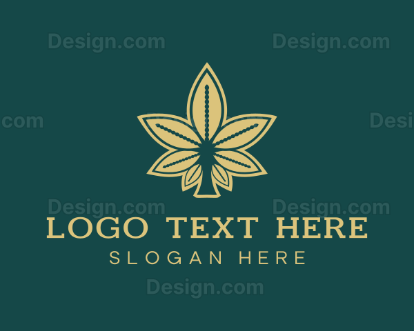 Cannabis Herbal Leaf Logo