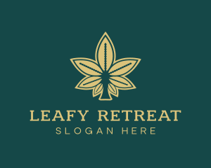 Cannabis Herbal Leaf logo design