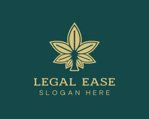 Cannabis Herbal Leaf logo