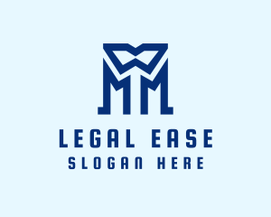Blue Letter M Tailor  logo