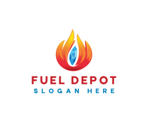 Ice Fire Fuel logo design