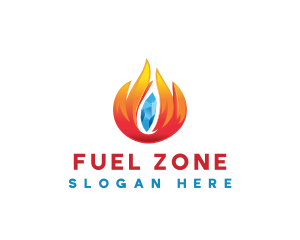 Ice Fire Fuel logo design