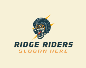 Tiger Rider Helmet logo design