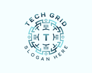 Cyber Tech Developer logo design