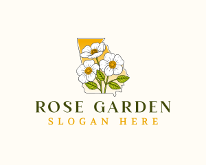 Georgia Cherokee Rose logo design