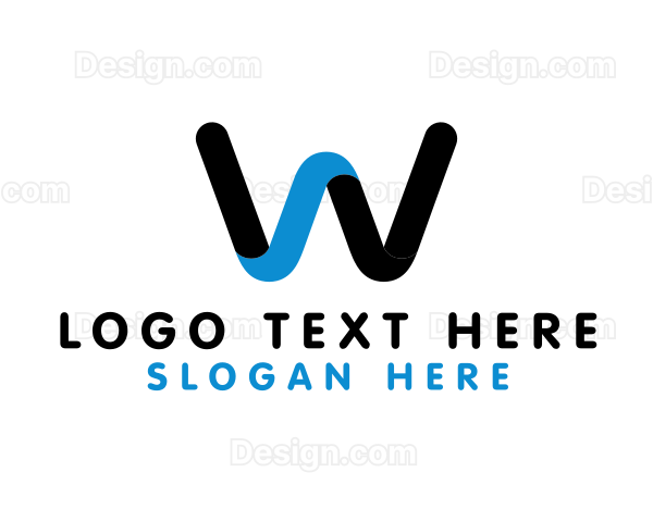 Generic Tech Letter W Logo