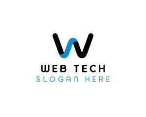 Generic Tech Letter W logo design