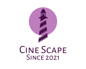 Lighthouse Cinema Reel  logo design