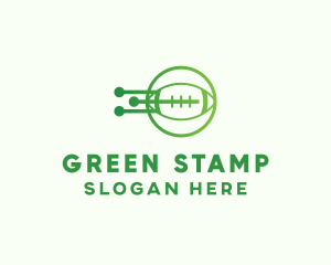 Green Football Tech logo design