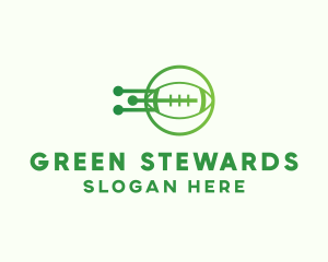 Green Football Tech logo design