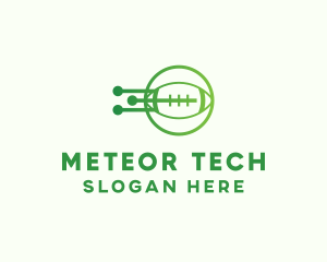 Green Football Tech logo design