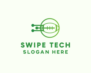 Green Football Tech logo design