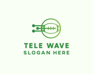 Green Football Tech logo design