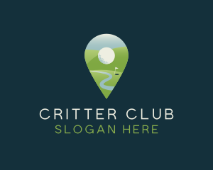 Golf Course Pin logo design