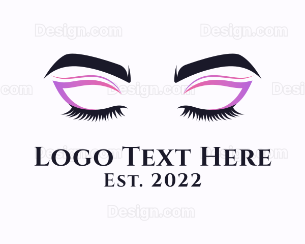 Eyeshadow Beauty Makeup Logo