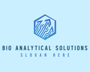 Analytics Tech Arrow logo design