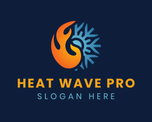 Thermal Flame Snowflake logo