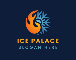 Thermal Flame Snowflake logo