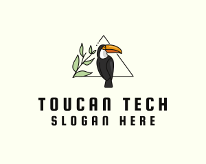 Leaf Toucan Aviary logo design