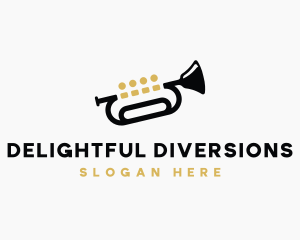 Trumpet Music Quartet logo design