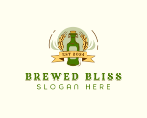 Bottle Beer Brewery  logo design