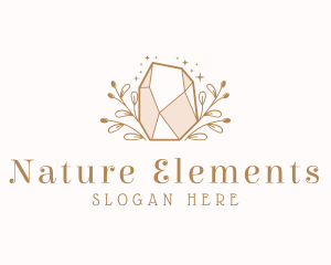 Jewel Gemstone Nature logo design