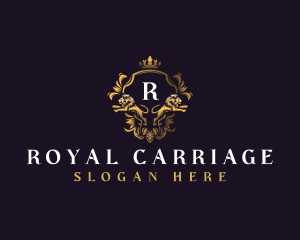 Royal Lion Crown logo design