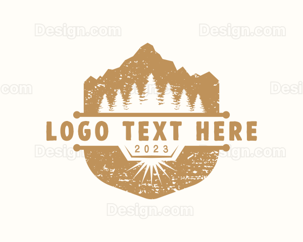 Mountain Alpine Trekking Logo