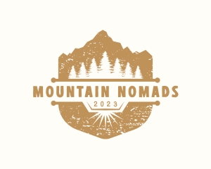 Mountain Alpine Trekking logo design