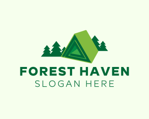 House Roof Forest logo design