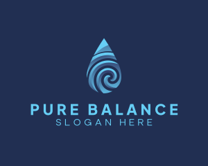 Pure Water Sanitizer  logo design