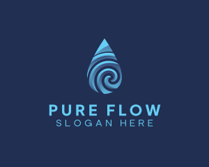 Pure Water Sanitizer  logo design