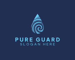 Pure Water Sanitizer  logo design