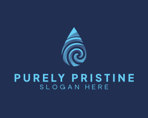 Pure Water Sanitizer  logo design