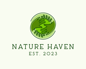 Nature Hands Spa  logo design