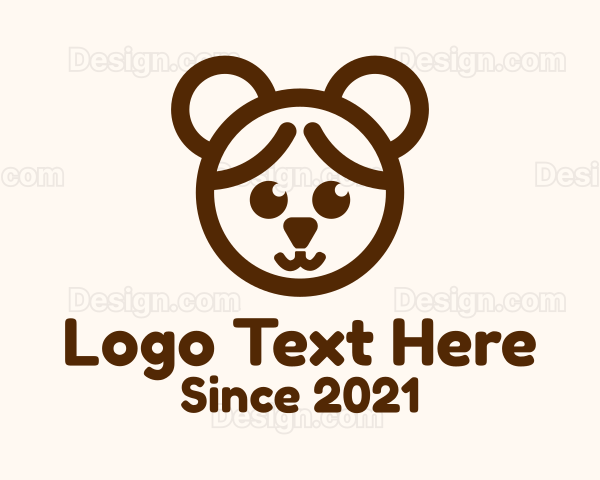 Girl Bear Costume Logo