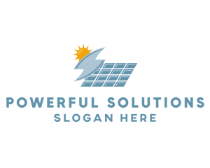 Solar Panel Energy logo design