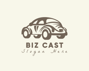 Old Antique Beetle Car logo