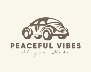 Old Antique Beetle Car logo design