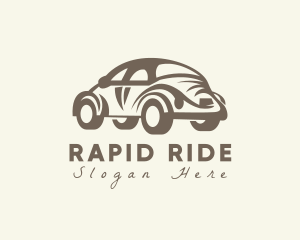 Old Antique Beetle Car logo