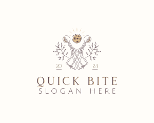 Cookie Ice Cream Scoop logo design