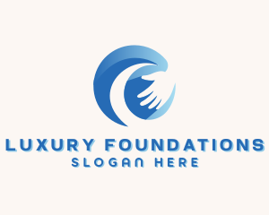 Globe Hand Foundation logo design