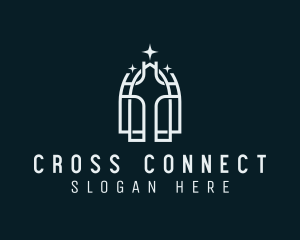 Religious Cross Church logo design